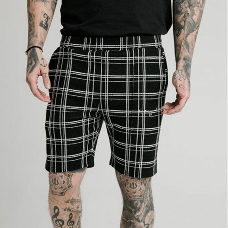 Summer Striped Casual Shorts Straight Leg Cropped Pants Men - Fashion - Your-Look