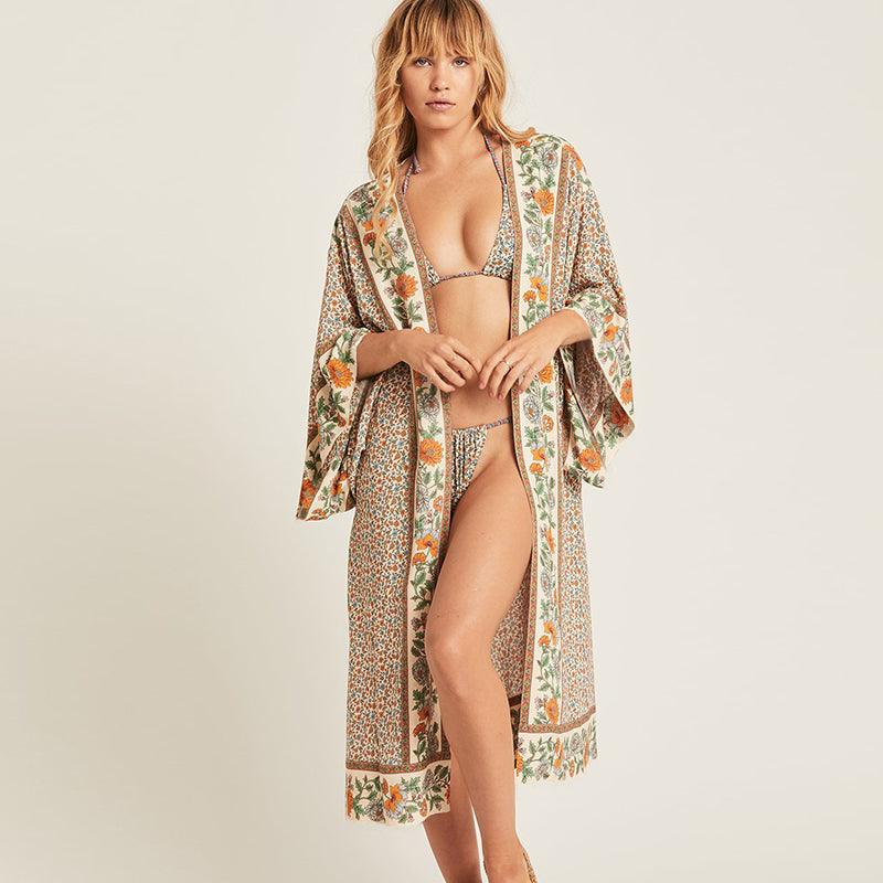 &quot;Sun-Kissed Serenity&quot; Cotton Beach Cover-Up - A Stylish Swimwear Essential for Women