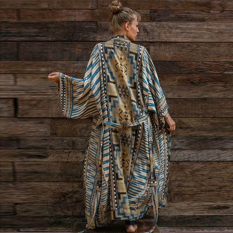 &quot;Sun-Kissed Serenity&quot; Cotton Beach Cover-Up - A Stylish Swimwear Essential for Women