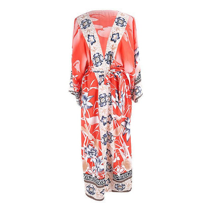 &quot;Sun-Kissed Serenity&quot; Cotton Beach Cover-Up - A Stylish Swimwear Essential for Women