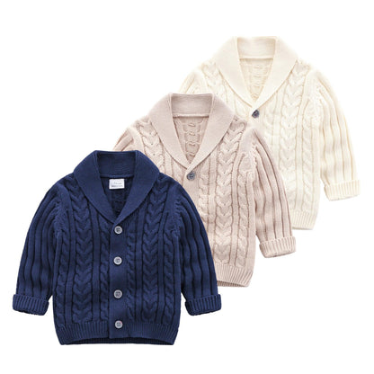 Baby Simple Sweater Knitted Cardigan Coat - Fashion - Your-Look