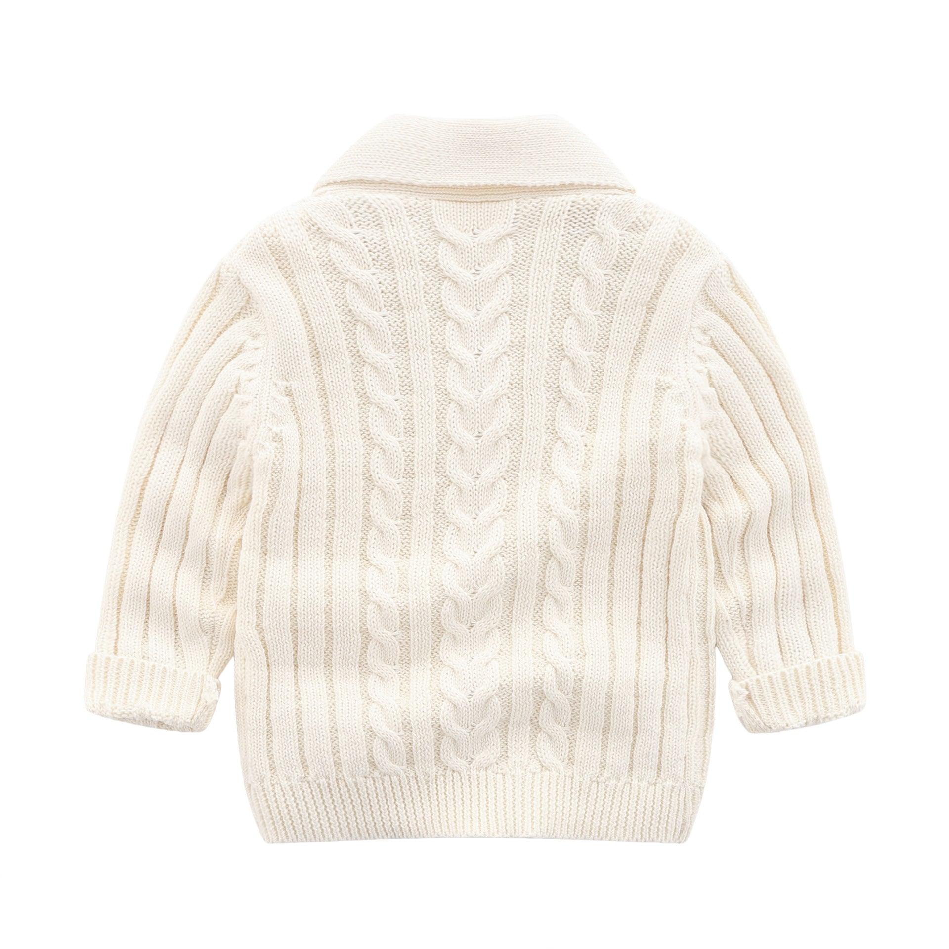 Baby Simple Sweater Knitted Cardigan Coat - Fashion - Your-Look