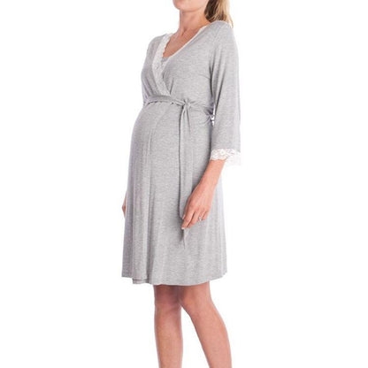 Sweet Dreams Await: Maternity Nightdress Sleepwear for Expectant Mothers - Your-Look