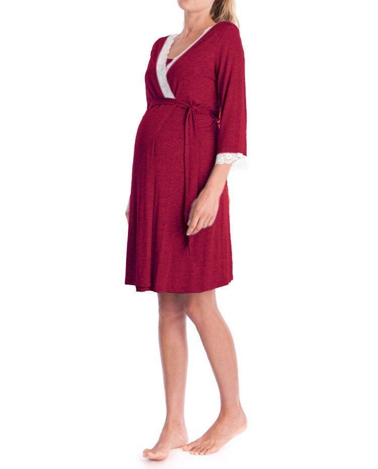 Sweet Dreams Await: Maternity Nightdress Sleepwear for Expectant Mothers - Your-Look