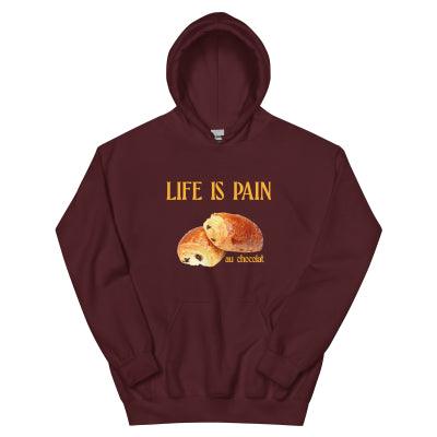 &quot;Sweet Suffering&quot; Bread Printed Velvet Hooded Sweater