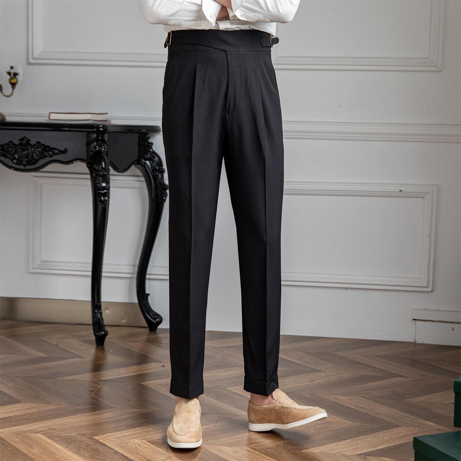 Thin High-waisted Straight-leg Pants With A Casual Drape - Fashion - Your-Look