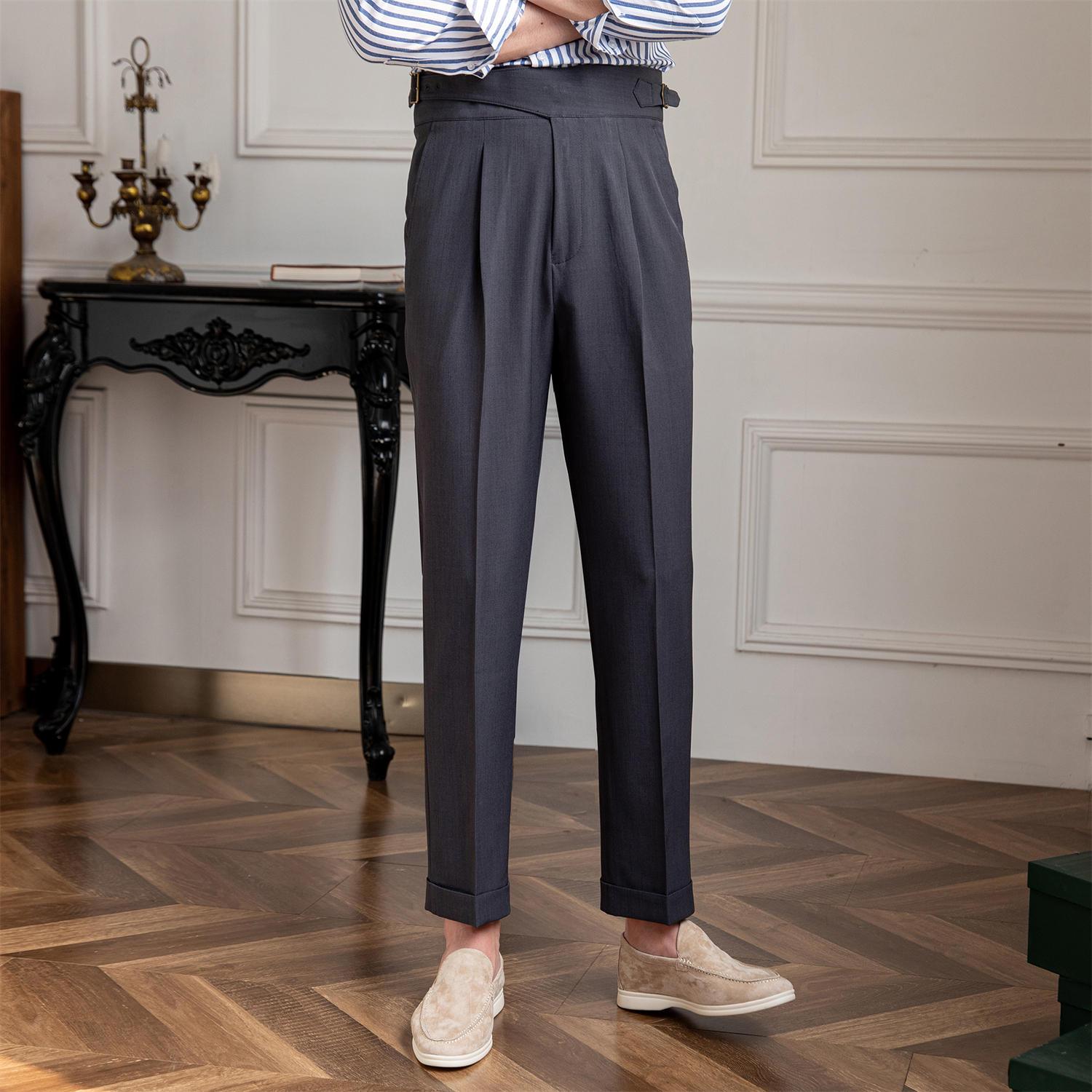 Thin High-waisted Straight-leg Pants With A Casual Drape - Fashion - Your-Look