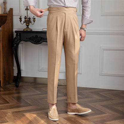 Thin High-waisted Straight-leg Pants With A Casual Drape - Fashion - Your-Look