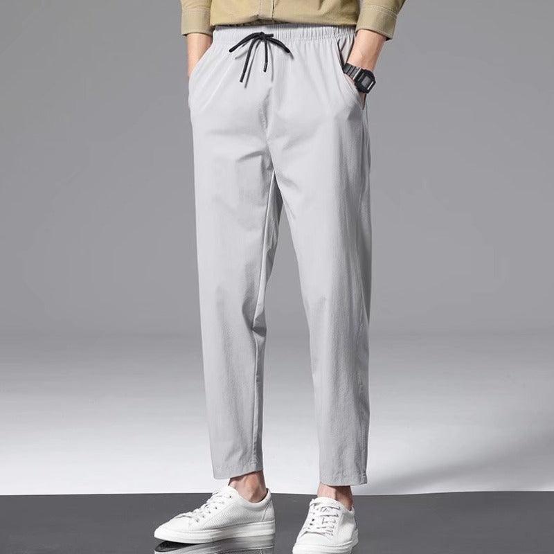 Thin Ice Silk Nine Part Casual Pants For Men&