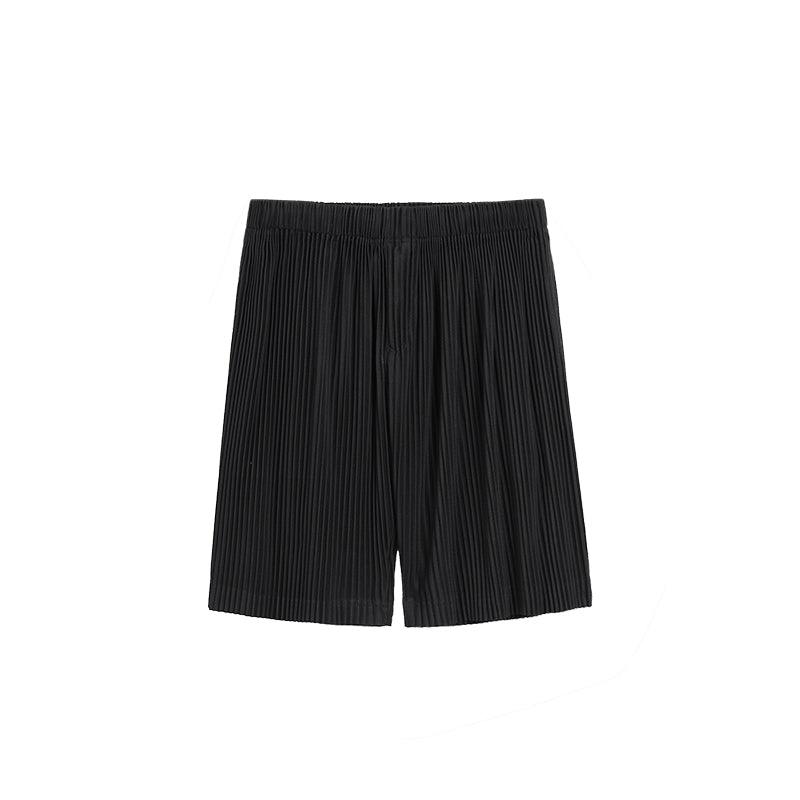 Thin Loose Casual Pants Pleated Elastic Waist Shorts For Men - Fashion - Your-Look
