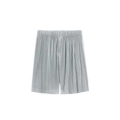 Thin Loose Casual Pants Pleated Elastic Waist Shorts For Men - Fashion - Your-Look