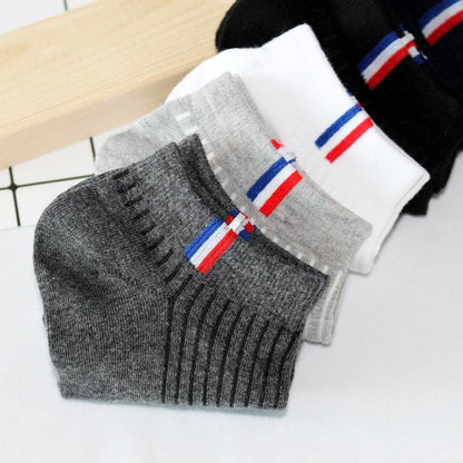 Thin Shallow Breathable And Sweat-absorbing White Cotton Socks - Your-Look