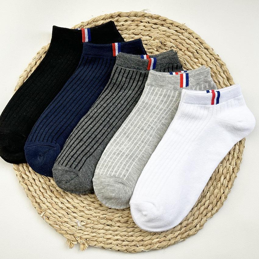 Thin Shallow Breathable And Sweat-absorbing White Cotton Socks - Your-Look