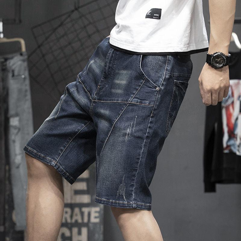 Thin Stretch Fat Five-point Denim Shorts Men - Fashion - Your-Look