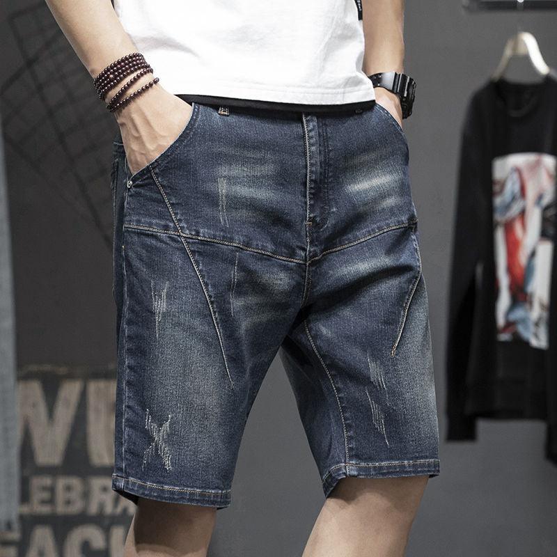 Thin Stretch Fat Five-point Denim Shorts Men - Fashion - Your-Look