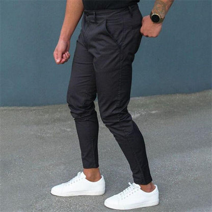 Tight Pocket Zipper Slim Fit Trousers - Fashion - Your-Look