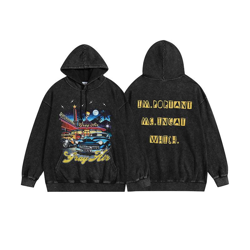 TKPA American Street Fashion Brand Distressed Leisure Couple Hoodies Vintage - Fashion - Your-Look