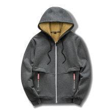 Trendy Handsome All-matchloose Coat Fleece-lined Thickened Men&