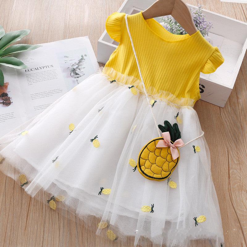 Girls Dress Summer Baby Girl Baby Foreign Style Net Yarn -  - Your-Look