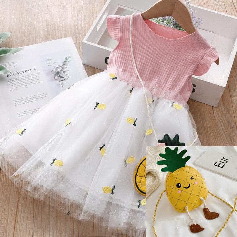 Girls Dress Summer Baby Girl Baby Foreign Style Net Yarn -  - Your-Look