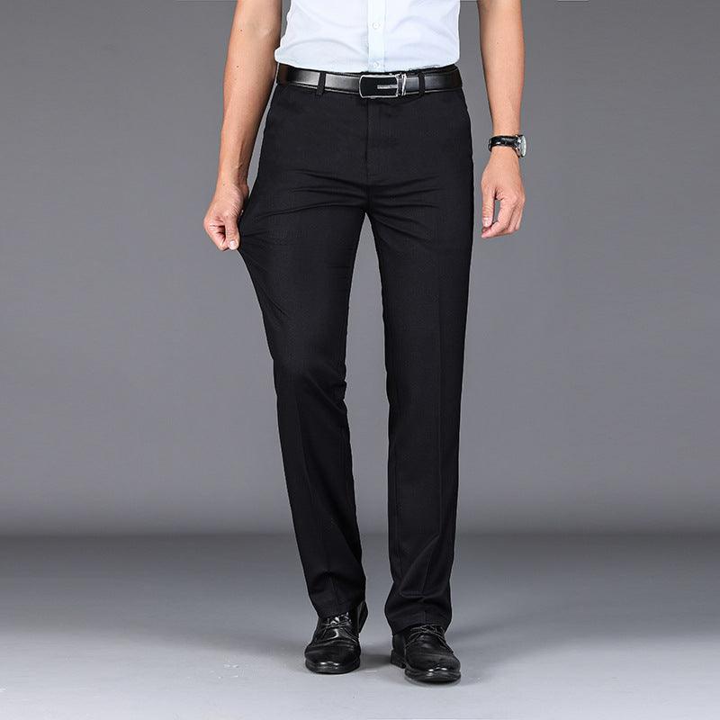 Trousers Stretch Straight Straight Solid Color Casual Trousers - Fashion - Your-Look