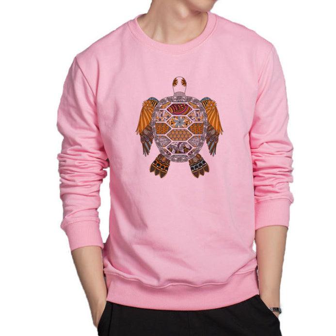 &quot;Turtle Tranquility&quot; Digital Printed Round Neck Long Sleeve - Embrace Nature&