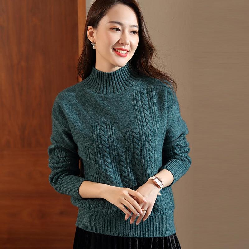 Cozy Elegance: Turtleneck Wool Sweater for Women - Your-Look