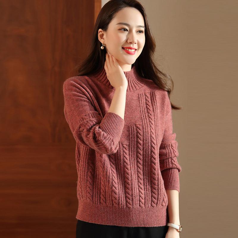 Cozy Elegance: Turtleneck Wool Sweater for Women - Your-Look