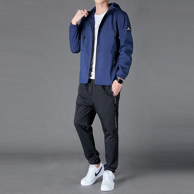Two Piece Set Of Loose Hooded Jacket And Casual Trousers - Fashion - Your-Look