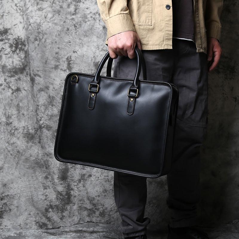 Embrace Timeless Elegance: Vintage Casual Crazy Horse Leather Men&