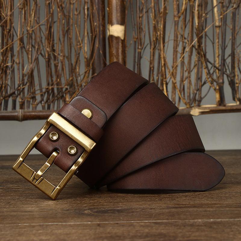 Vintage Classic - Matte Genuine Leather Belt