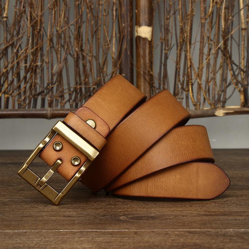 Vintage Classic - Matte Genuine Leather Belt