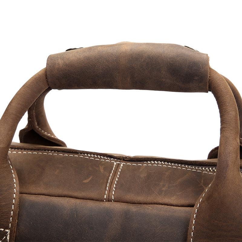 Embrace Timeless Elegance: Vintage Crazy Horse Leather Men&