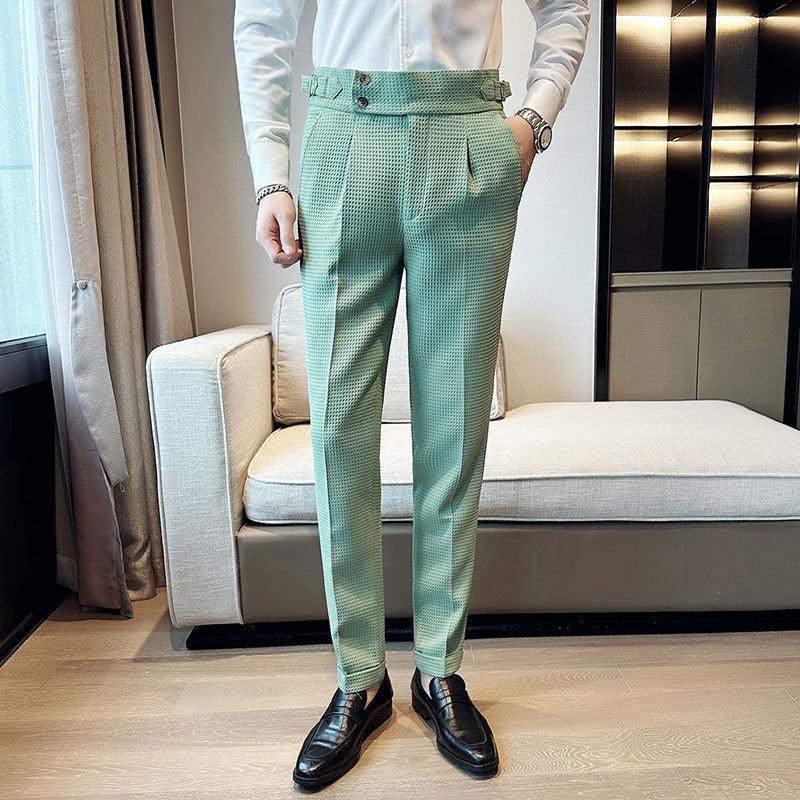 Waffle Pineapple British Naples Suit Pants - Fashion - Your-Look