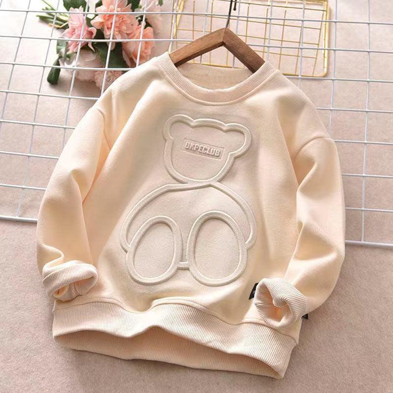 Long Sleeved T Shirt Children Plus Velvet Bottoming Shirt - Fashion - Your-Look