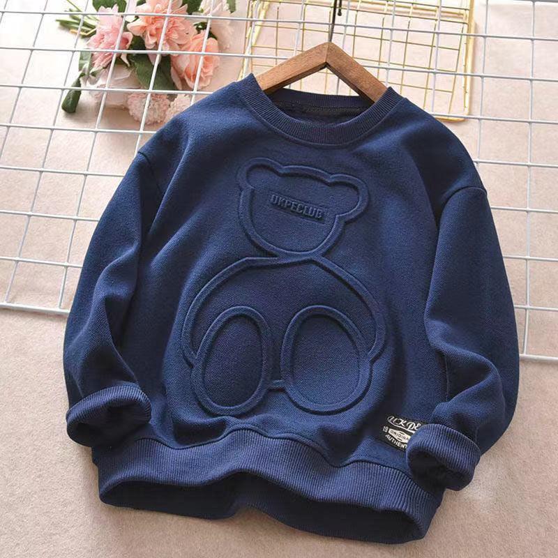 Long Sleeved T Shirt Children Plus Velvet Bottoming Shirt - Fashion - Your-Look