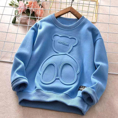 Long Sleeved T Shirt Children Plus Velvet Bottoming Shirt - Fashion - Your-Look