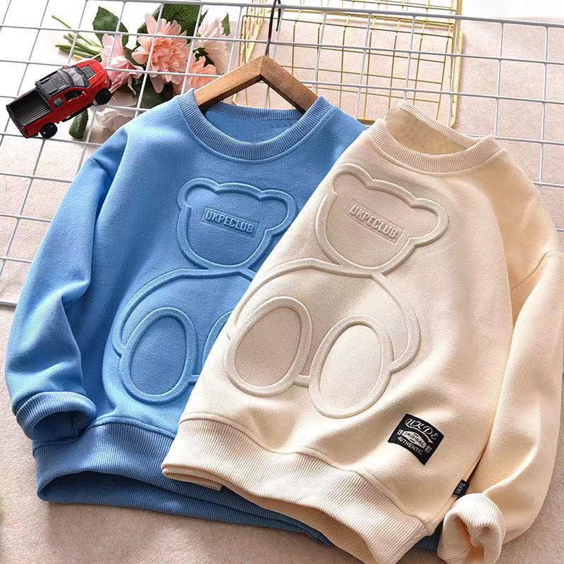 Long Sleeved T Shirt Children Plus Velvet Bottoming Shirt - Fashion - Your-Look