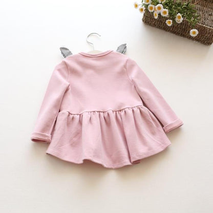 Spring and autumn new kids dress Korean girls dress skirt manufacturers selling cat -  - Your-Look