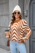 Leopard Print Half Turtleneck Knitted Loose Sweater - Fashion - Your-Look