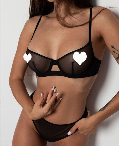 &quot;Wild Elegance&quot; Leopard Print French Bra and Underwear Set - Embrace Your Fierce Style - Your-Look