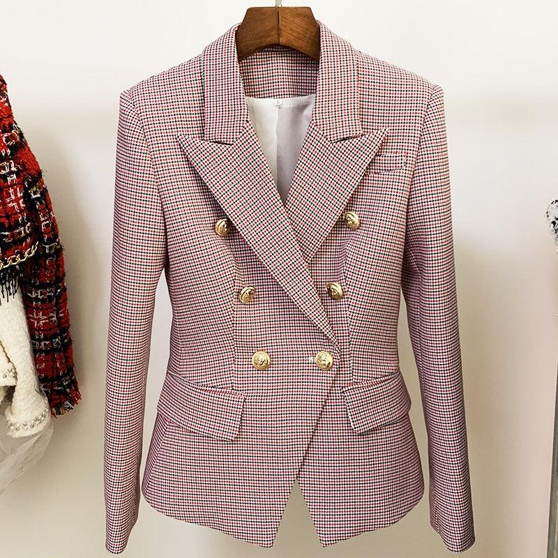 Timeless Chic: Houndstooth Small Jacket Women&