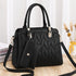 Elegance Defined: Embroidered Diamond Pattern Handbag - Your-Look