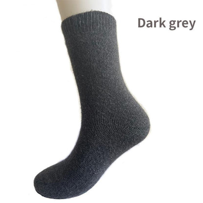 Wool Socks Thickened And Plush Warm Terry Middle Cylinder - Your-Look