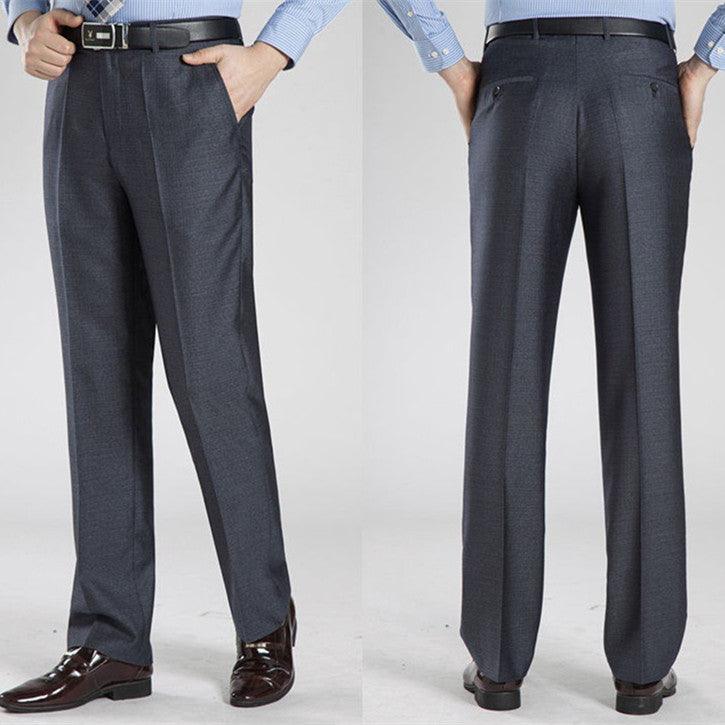 Wrinkle-resistant Drape Straight Loose Suit Pants