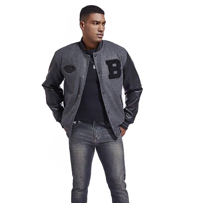 American Baseball Jacket Casual Embroidery Stitching -  - Your-Look