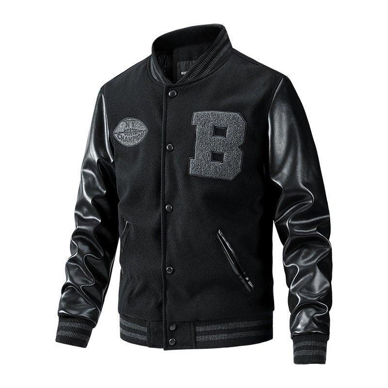 American Baseball Jacket Casual Embroidery Stitching -  - Your-Look