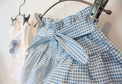 AiLe Rabbit Girls Fashion Clothes Set Short Sleeve Shirt Short Skirt 2 Piece Suits Cartoon Girl Bow Cotton Kids Clothes Set k1 -  - Your-Look